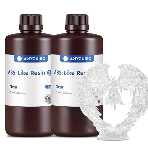 ANYCUBIC 2nd Gen Resin Technology ABS-Like Resin 2.0 Bundle, 3D Printer Resin