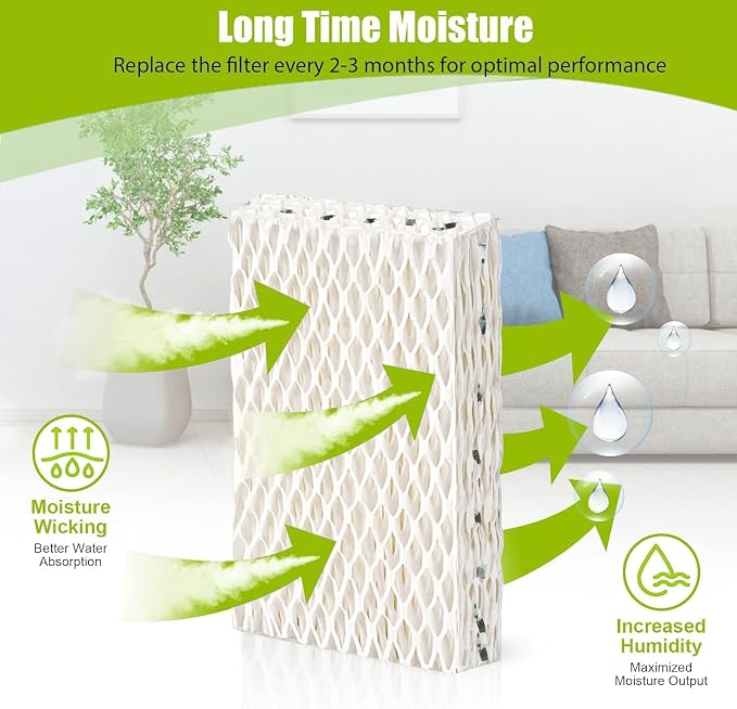 4 Pack WF813 Humidifier Filters Wick Replacement Compatible