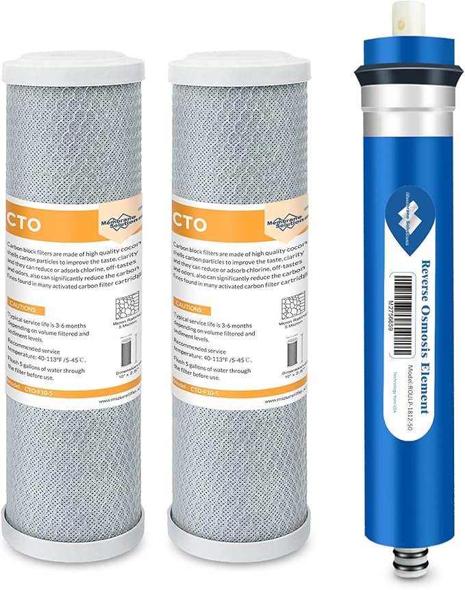 Membrane Solutions Combo Pack for FX12M and FX12P, Water Filter Replacement