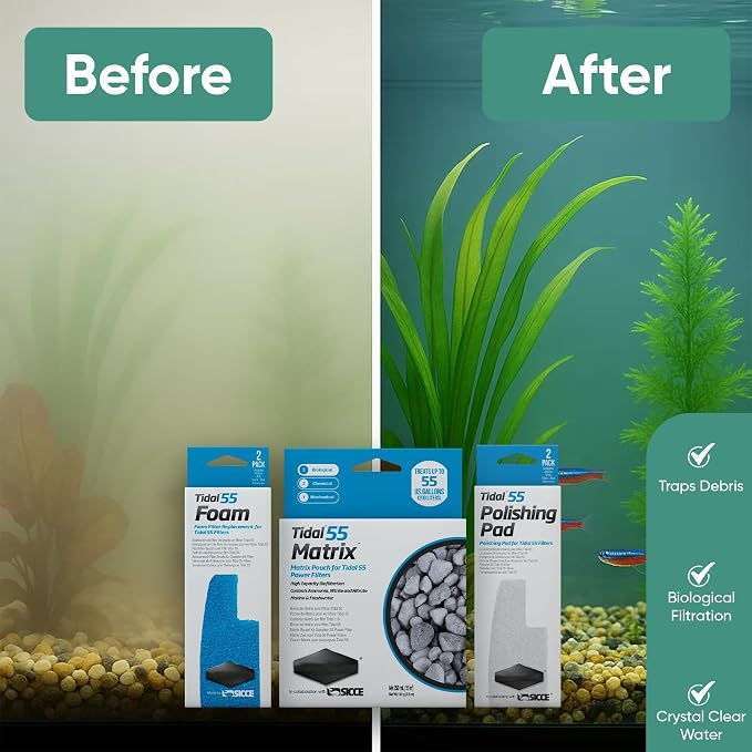 Tidal 55 Filter Maintenance and Replacement Filter Media Kit, Including Gokul