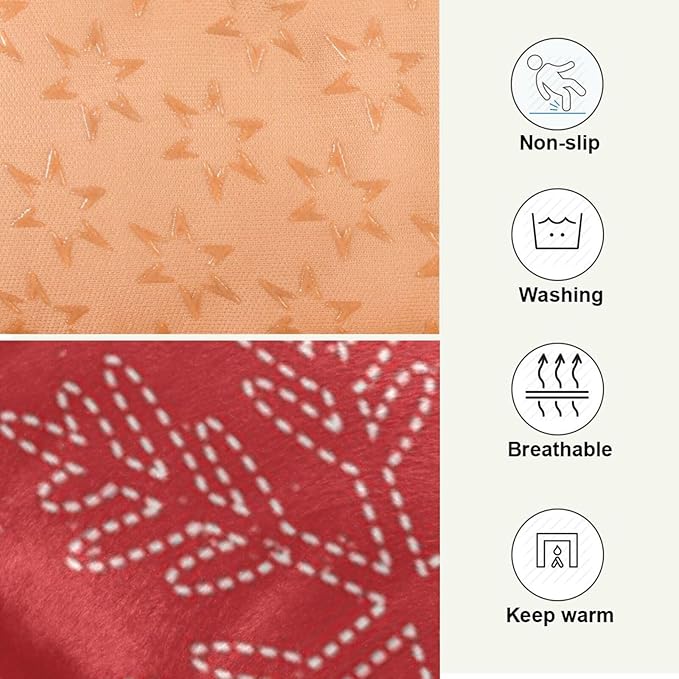 Snowflake Pet Bed Cute Dog Bed Mat Absorbing Non Slip Pad Pet Sleeping Mat for Small, Medium, and Large Dogs Puppy Cat 24 in x 18 in