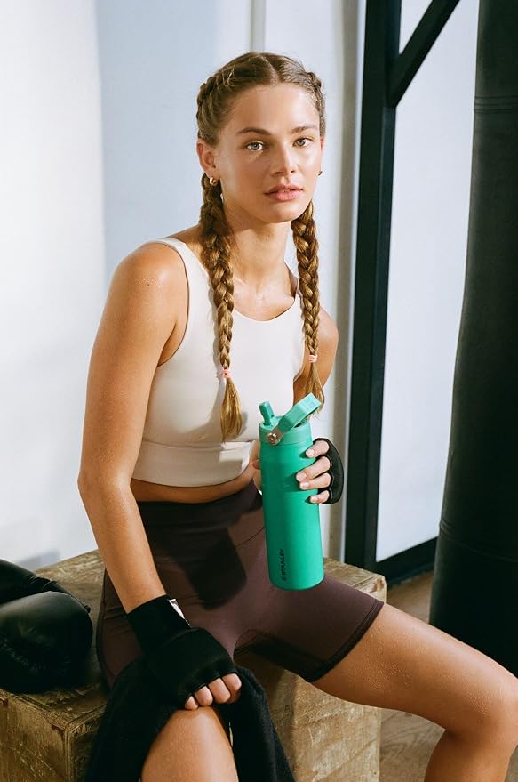 Stanley IceFlow Flip Straw 2.0 Water Bottle 36 OZ | Built-In Straw