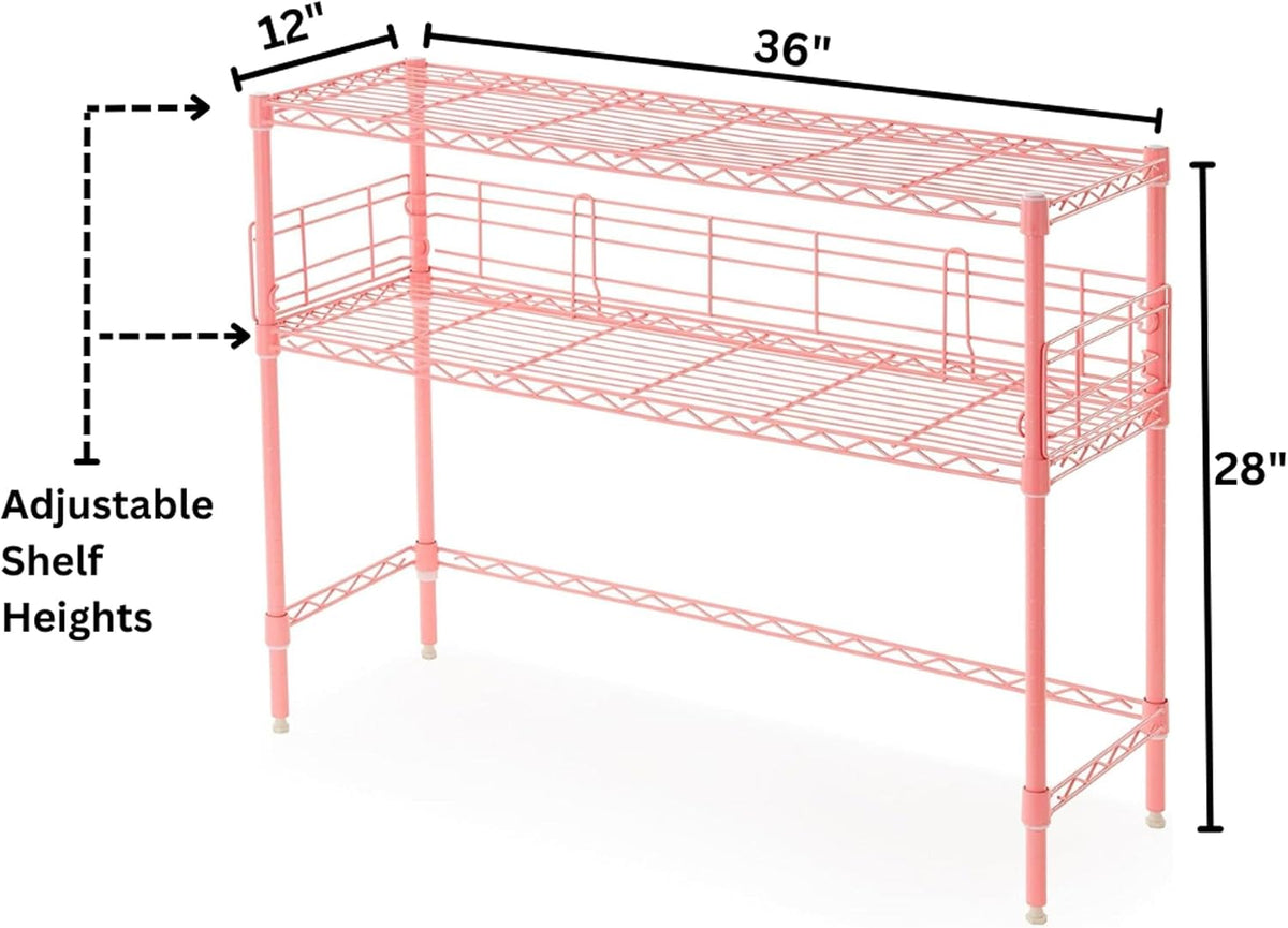 DormCo Suprima Desktop Carbon Steel Bookshelf - Gray