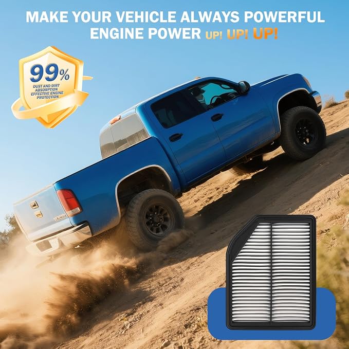 1Pcs Cabin Air Filter & 1Pcs Engine Air Filter Accessories