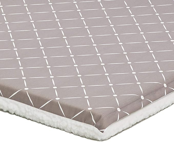 MidWest Homes for Pets Quiet Time Couture Paxton Pet Bed Mushroom/Fleece with Pillow Cover, Mushroom, 36"