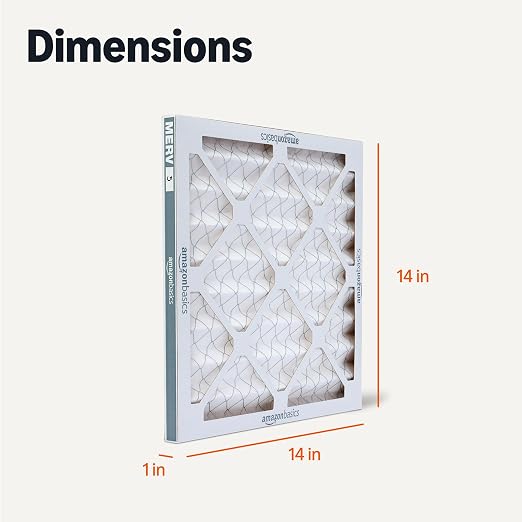 Amazon Basics Merv 5 AC Furnace Air Filter 14x14x1 inches