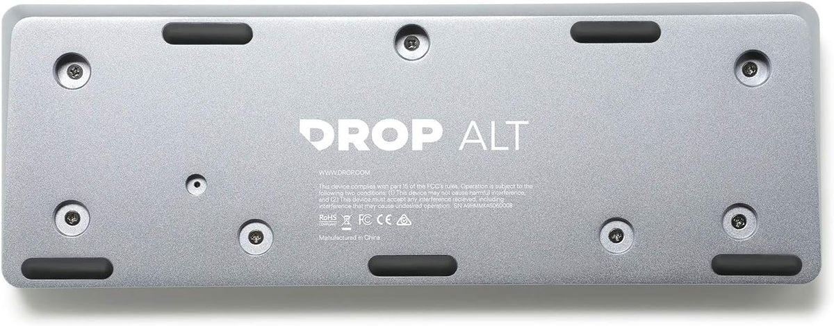 DROP ALT High-Profile Mechanical Keyboard — 65% (67 Key) Gaming Keyboard, Hot-Swap Switches, Programmable Macros, RGB LED Backlighting, USB-C, Doubleshot PBT, Aluminum Frame (Cherry MX Brown, Gray)
