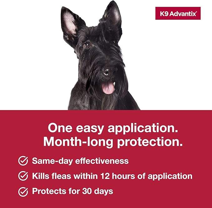 K9 Advantix Flea, Tick & Mosquito Prevention for Dogs 11-20 lbs. Flea Drops for Medium Dogs Apply Monthly 2 Treatments (Pack of 2)