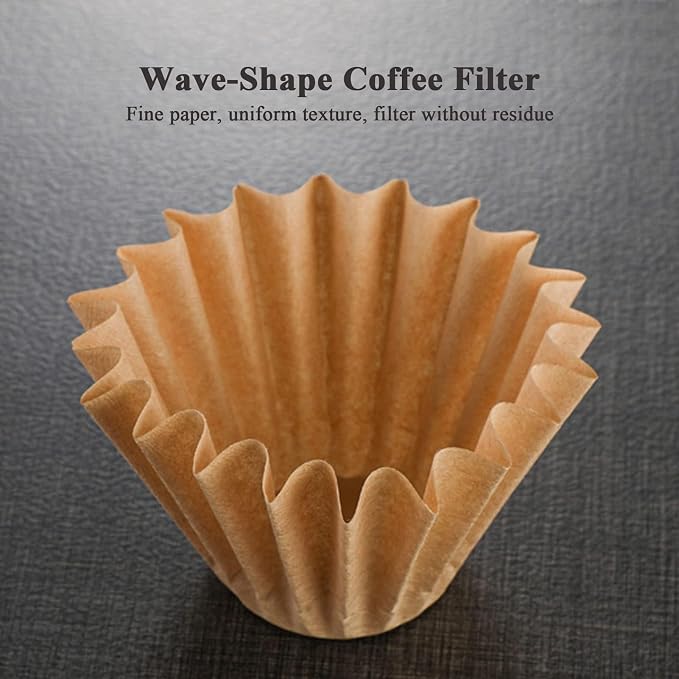 1-2 Cup Brown Coffee Filters, Small Coffee Maker, Single Serve Coffee Pot