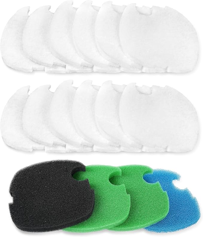 AQUANEAT 16 pcs Replacement Canister Filter Pads Compatible