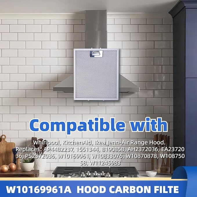 5Layer Aluminium W10169961 Upgraded Range Hood Filter