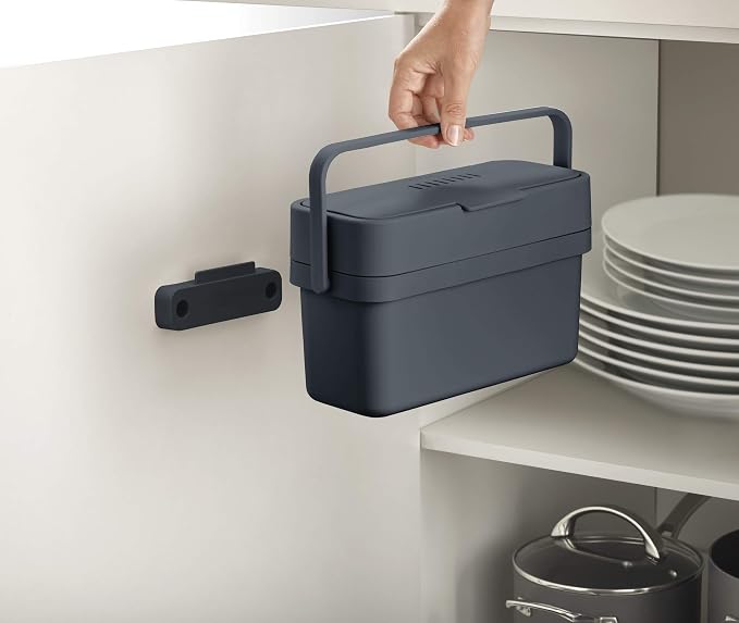 Joseph Joseph Compo Mountable Food Waste Caddy, Easy-Fill