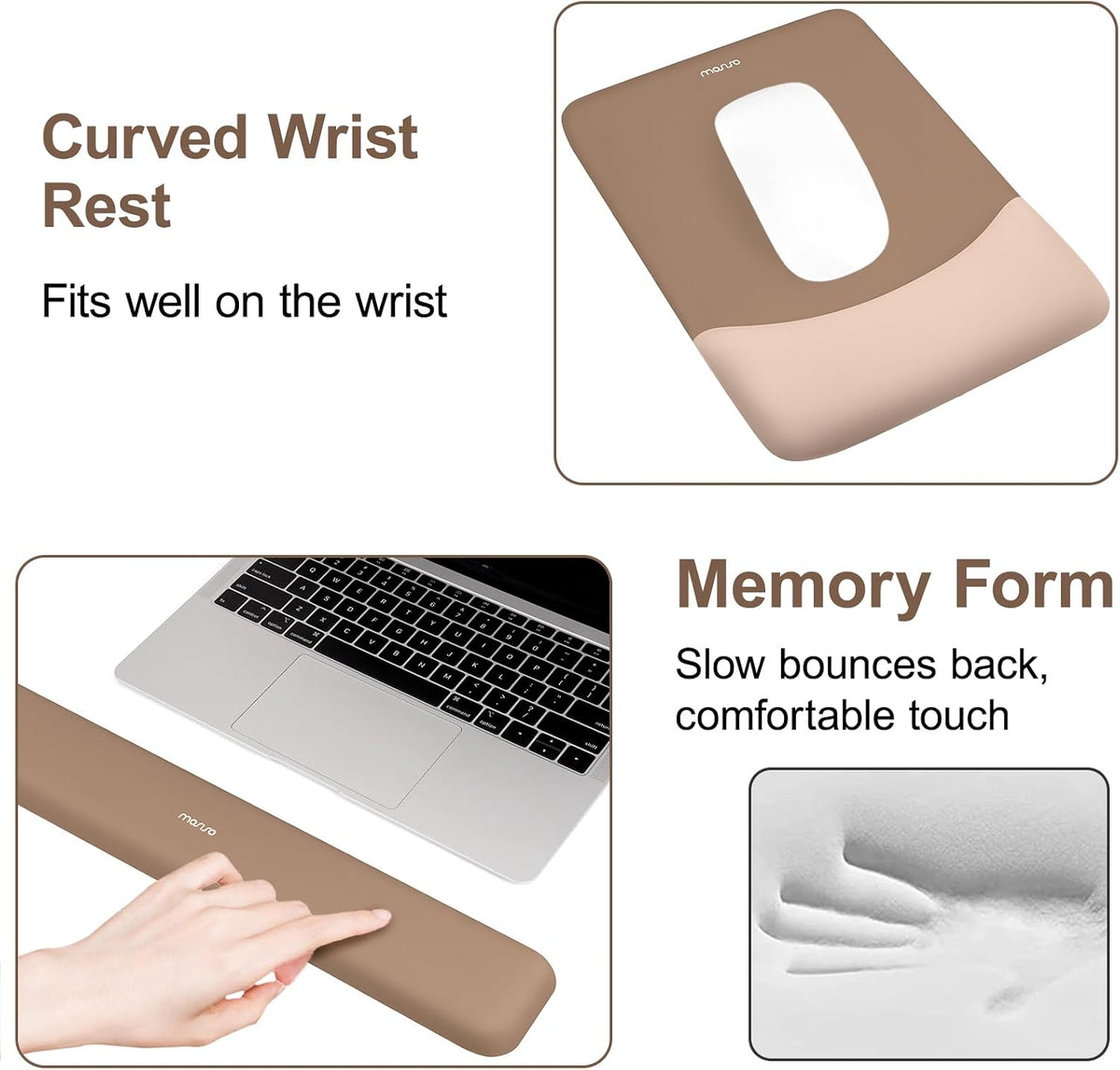 MOSISO Keyboard Mouse Pad Set, Large Gaming Mouse Pad&Keyboard Wrist Rest