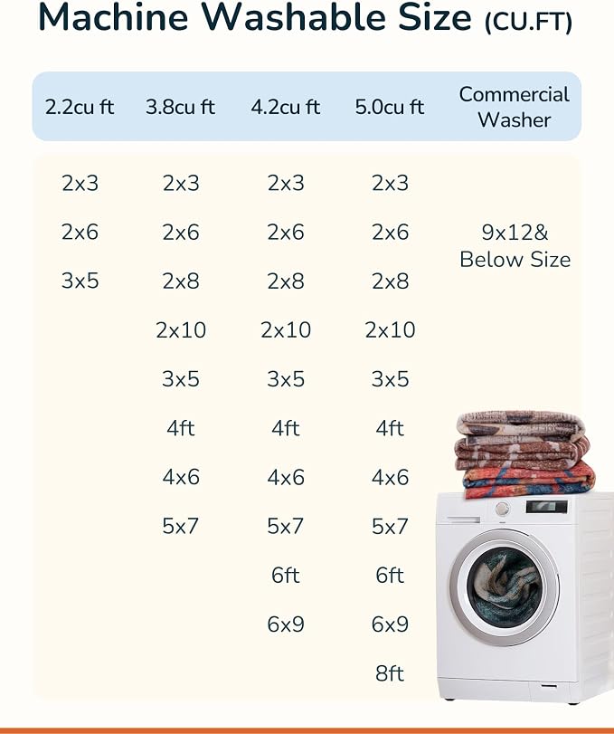 BESTSWEETIE Area Rug 2x6 Rug Machine Washable Non-Slip Low Pile Print Pattern