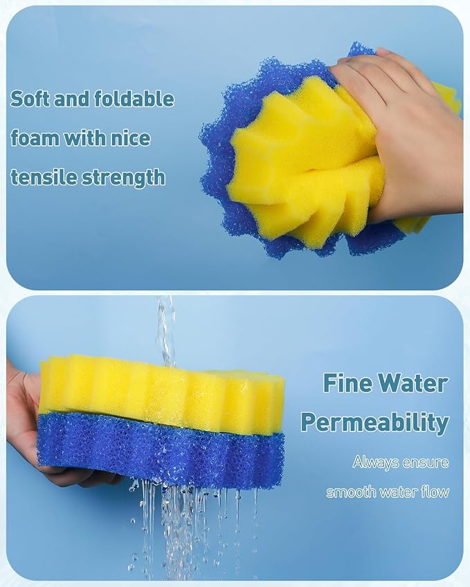 Pawfly Replacement Sponge Filter Media Pad Compatible