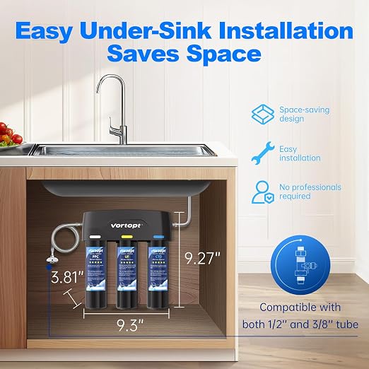 Vortopt Under Sink Water Filter,