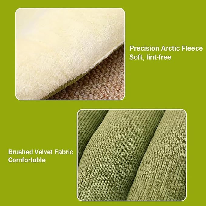 Removable and Washable Winter Closed-Off Cat Bed, Cat Winter Cave, Cute Cat Beds for Indoor Cats, Disassembled Design for Easier Cleaning, with Hair Remover (2PcsBeige, 22.4 * 14.6 * 11.0 in)