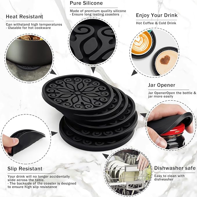 Coasters for Drinks, Silicone