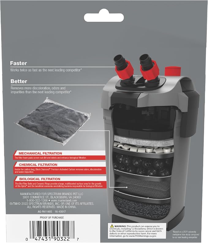 Marineland Carbon Bags, Support Chemical Aquarium Filtration, Rite-Size S
