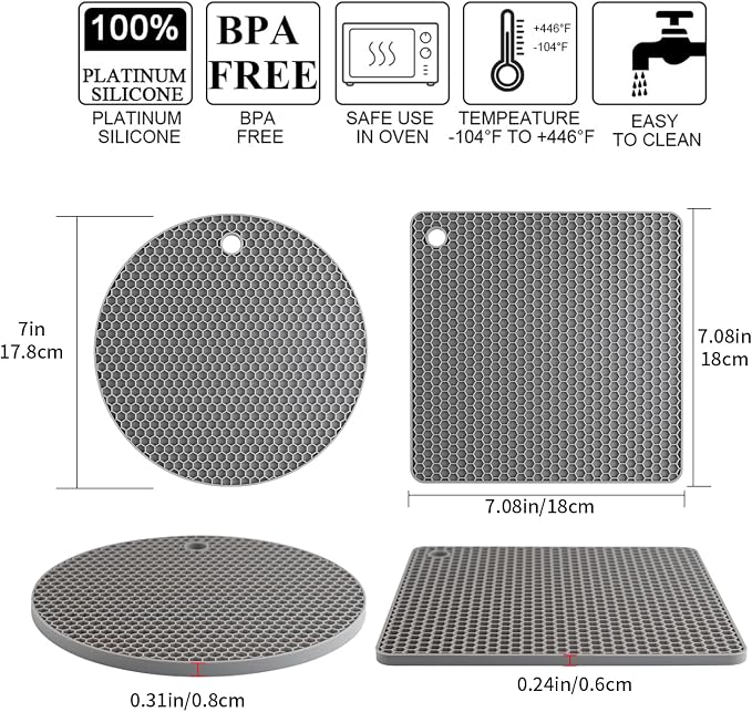 Silicone Trivet Mats, Silicone Pot Holders