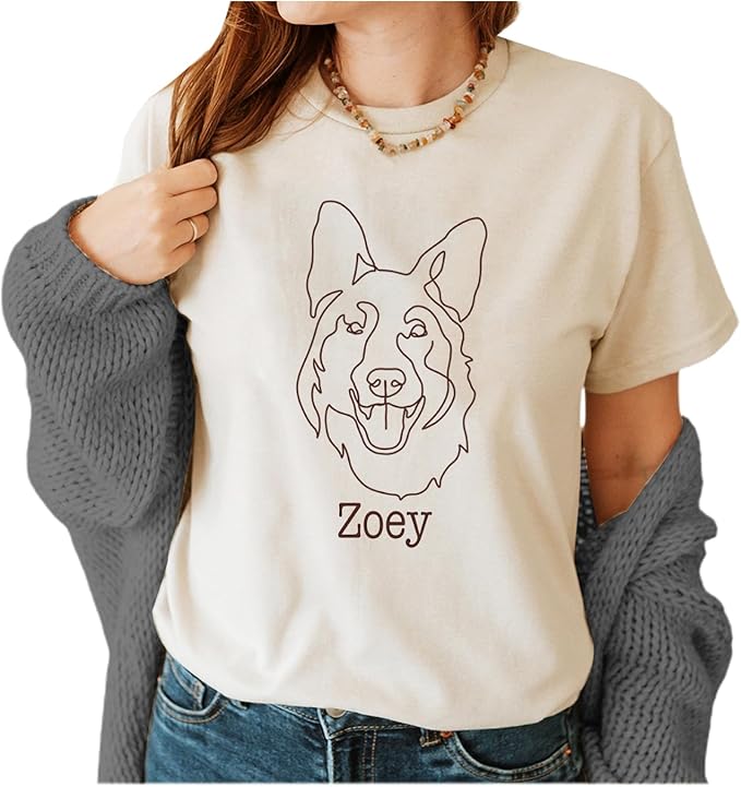 NAZENTI Personalized Dog Mom Sweatshirt, Custom Design Your Own Shirt From Photo, Custom Dog Mom Shirt, Pet Lover Gifts
