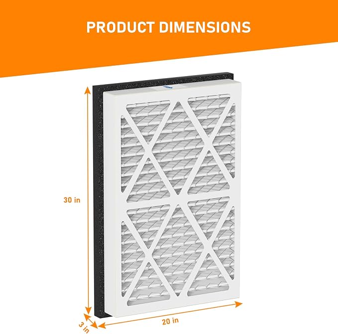 20x30x3 MERV 13 Pleated Air Filters Replacement Compatible