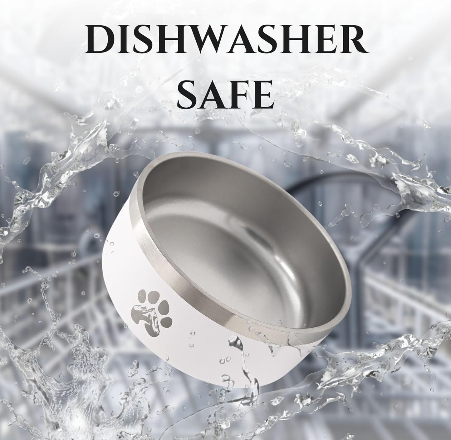 Stainless Steel Dog Bowl for Small-Large Dogs | Double Wall Insulated, Non-Slip Base Heavy Duty Water and Food Bowls for Dogs & Cats | Pet Safe BPA Free & Dishwasher Safe | 16 Oz - Red