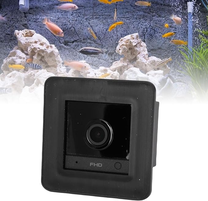 Sanpyl 2MP 2K Aquarium Terrarium Pet Camera, 140 Wide Angle Fish Tank Camera with AI Motion Detection, 940nm Lamp, for Window Bird Feeder
