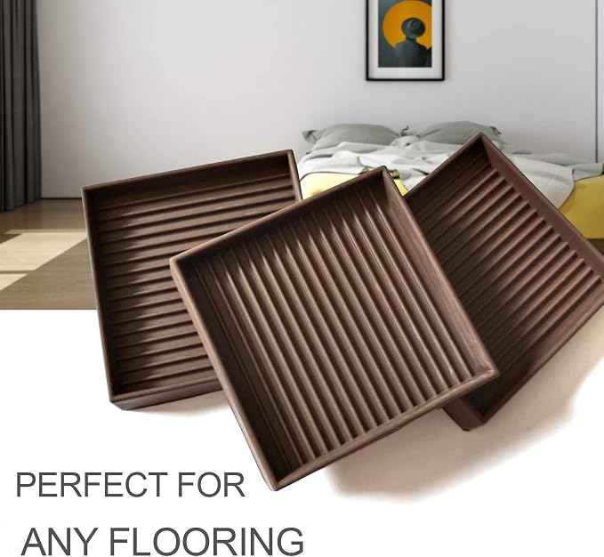 Yelanon Furniture Coasters, Rubber Furniture Feet, Anti Slide Floor Protector