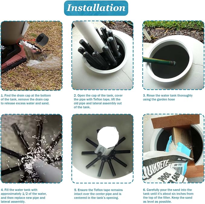 SX180DA Pool Filter Replacement Parts Lateral Assembly
