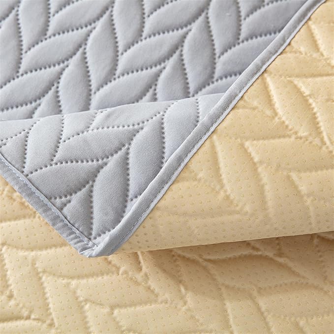 GIBZ Waterproof Dog Bed Cover Anti Slip Pet Furniture Protector Washable Blanket Large Soft Quilted Mat, Coffee, 75x180cm