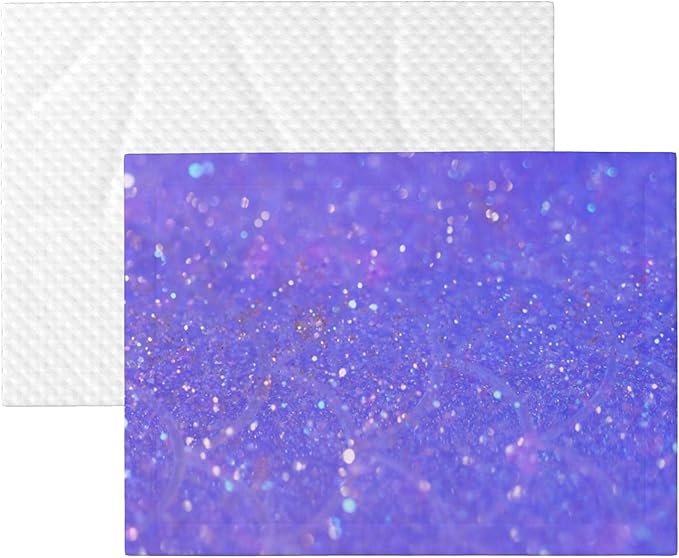 Waterproof Dog Blanket Soft Pet Blanket for Puppy Cat, Fleece Cat Throw Blankets for Furniture Bed Couch Sofa Reversible - Purple Glitter 2