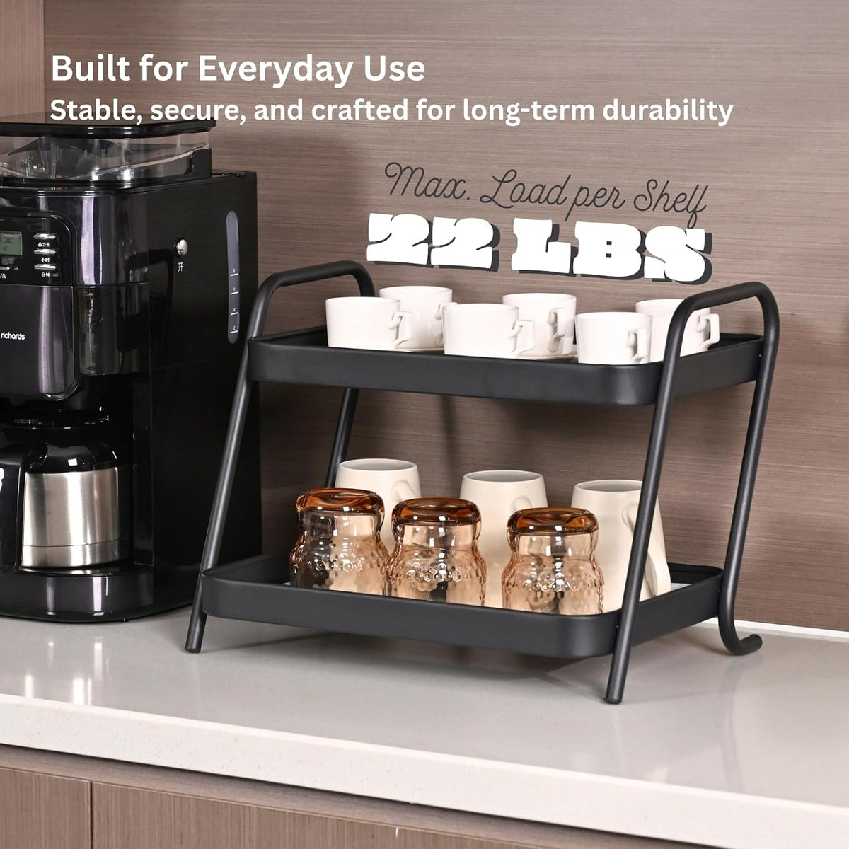 Multifunctional Desk Organizer Rack, Storage Display Shelf