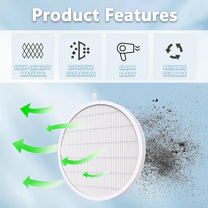 Nail Dust Collector Filter, Replacement Filters Compatible
