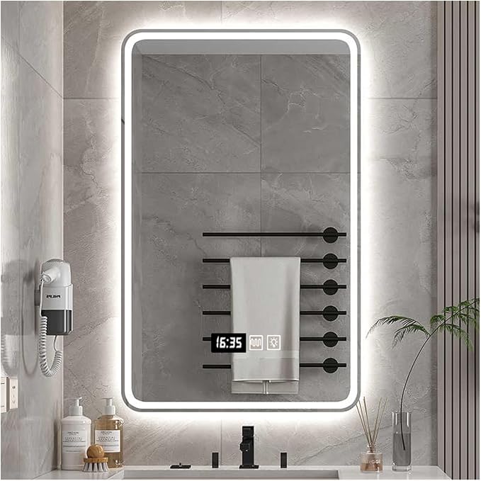 Bathroom Mirror with LED Lights，Bathroom Led Mirror ，Backlit Bathroom Mirror