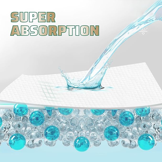 IMMCUTE Large Dog Diapers Male, 50 Ct, Extra-Wide Disposable Male Dog Wraps, Breathable, Comfortable Cotton Fabric with Super Absorbent Male Dog Diapers, Suitable for Medium to Large Breeds