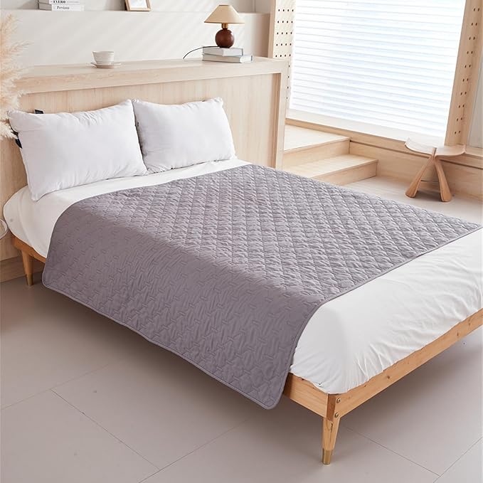 GIBZ Waterproof Dog Bed Blanket Cover Anti Slip Pet Furniture Protector Washable Large Washable Quilted Mat for Indoor, Khaki, 200x305cm