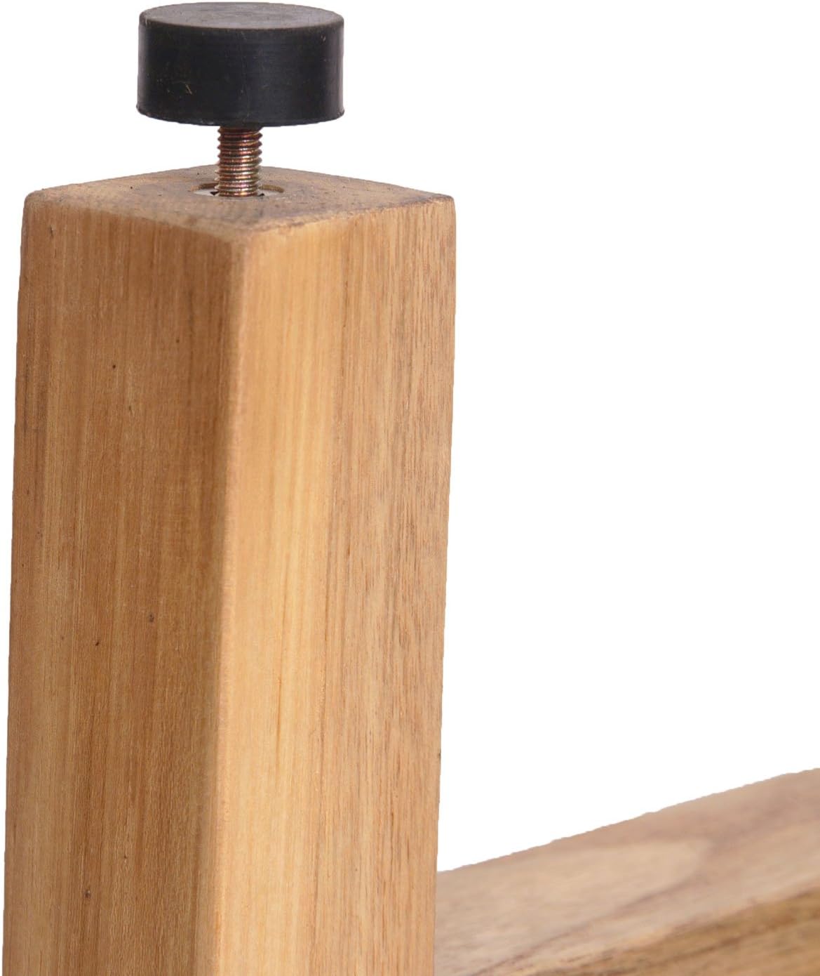 EcoDecors Symmetry 30-Inch Teak Shower Bench, Natural Finish