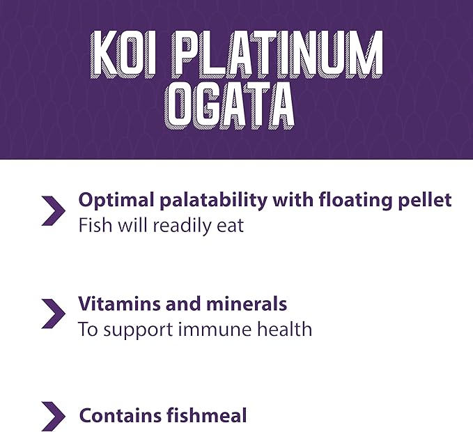 Mazuri Koi Platinum Ogata Floating Koi Food for Fish, 20 lbs.