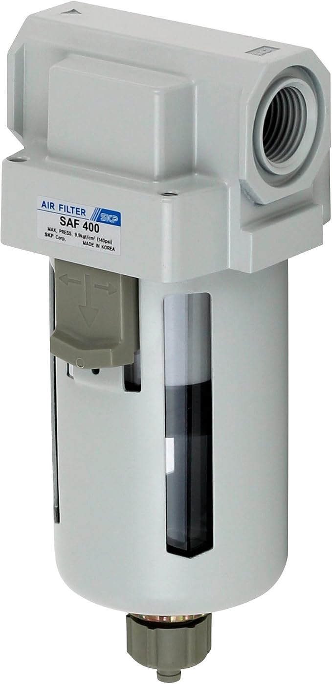 PneumaticPlus SAF400-N04B Compressed Air Particulate Filter 1/2" NPT, 10 Micron