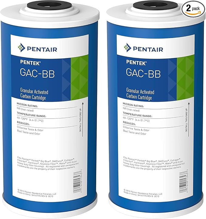 Pentair Pentek GAC-BB Big Blue Carbon Water Filter, Whole House Heavy Duty