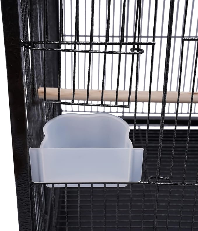 Parakeet Bird, Bird Cage with Stand Metal Pet Bird Flight Cages Large Finch Bird Cage for Budgies, Parakeets, Finches, Canaries, Lovebirds, Quaker Parrots, Cockatiels, Conures