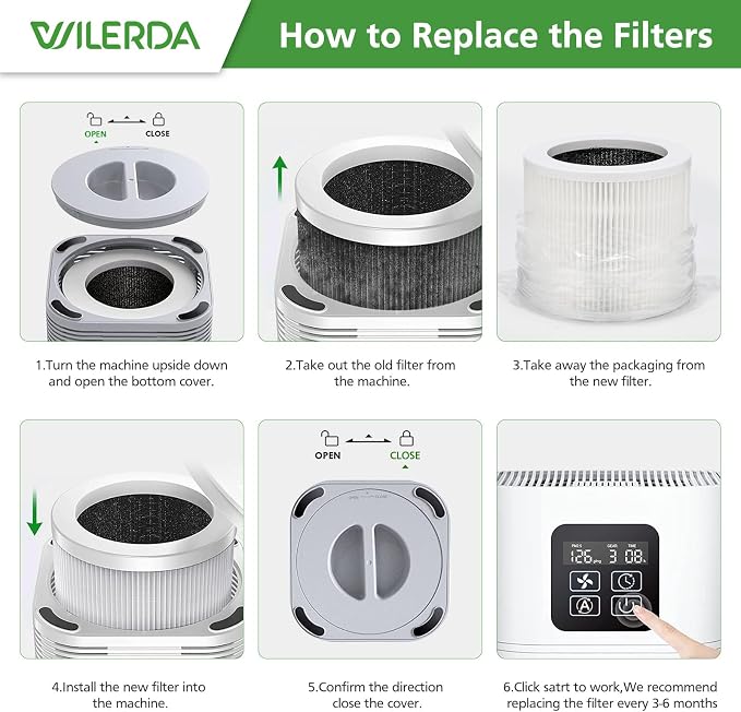 4 Pack A1 Replacement Filter Compatible
