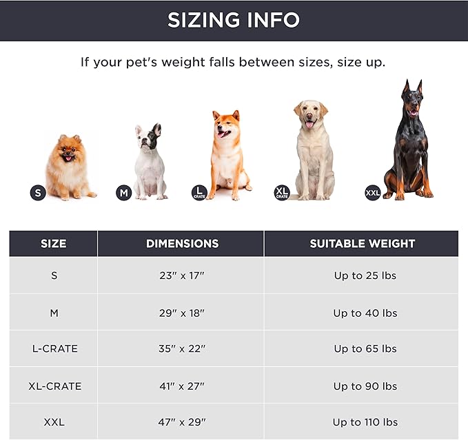 Bedsure Washable Dog Crate Bed for Small Dogs, Soft Foam Floor Pet Mat, Versatile Lightweight Pet Crate Pad for Cages