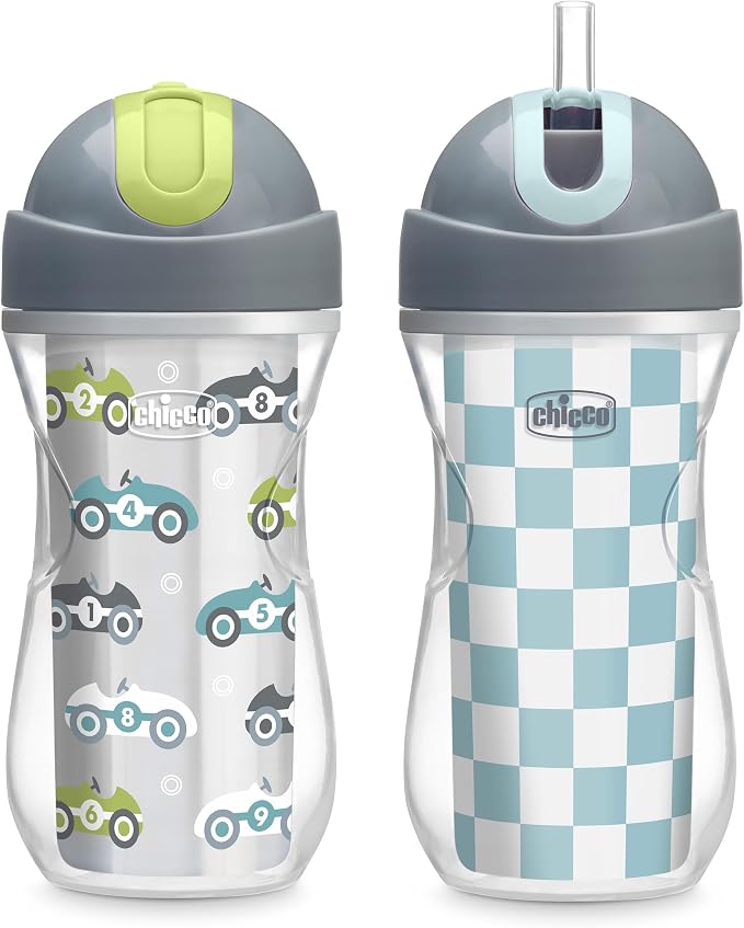 Chicco Insulated Straw Sippy Cup 12+ Months, 9oz Toddler Training Cup