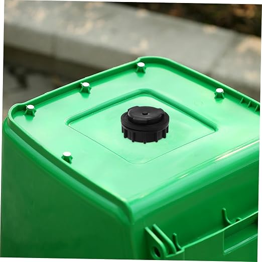 Locking Airtight Trash Can Cover Weatherproof Drain Plug