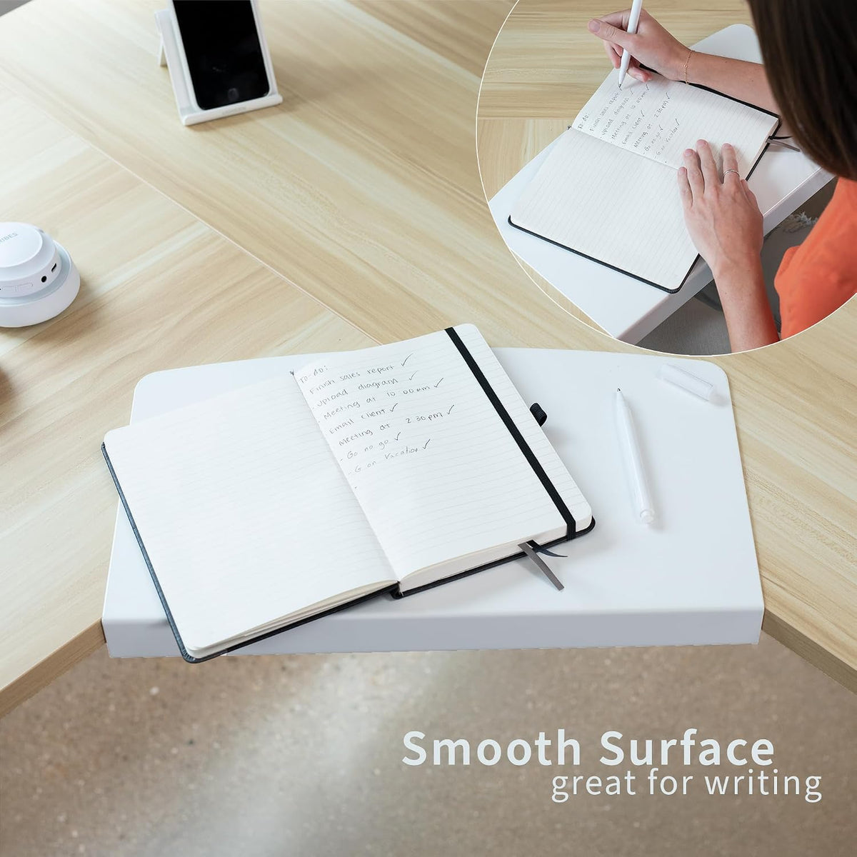 VIVO White 17 in Corner Desk Connector Platform, DESK-AC07SW