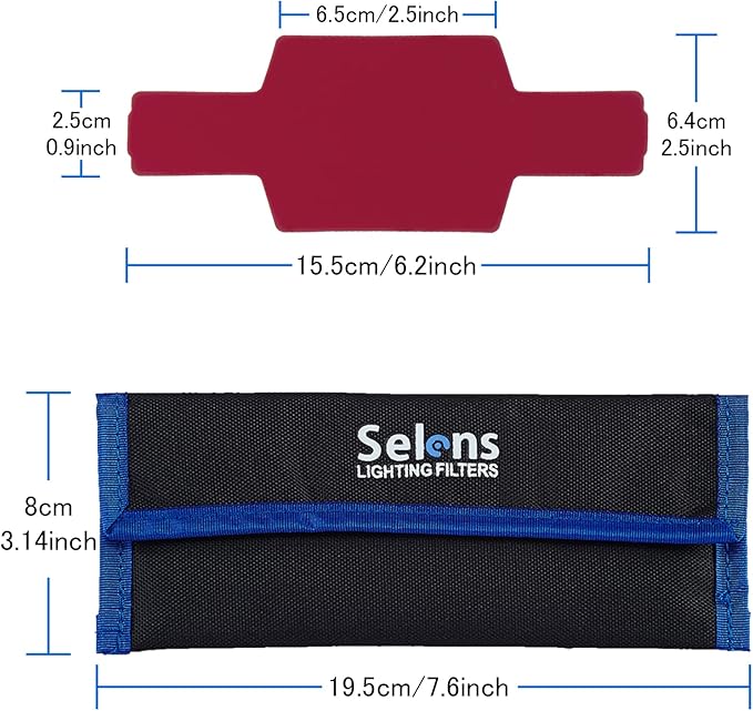 Selens Universal Flash Gels Lighting Filter SE-CG20-20 pcs Combination Kits