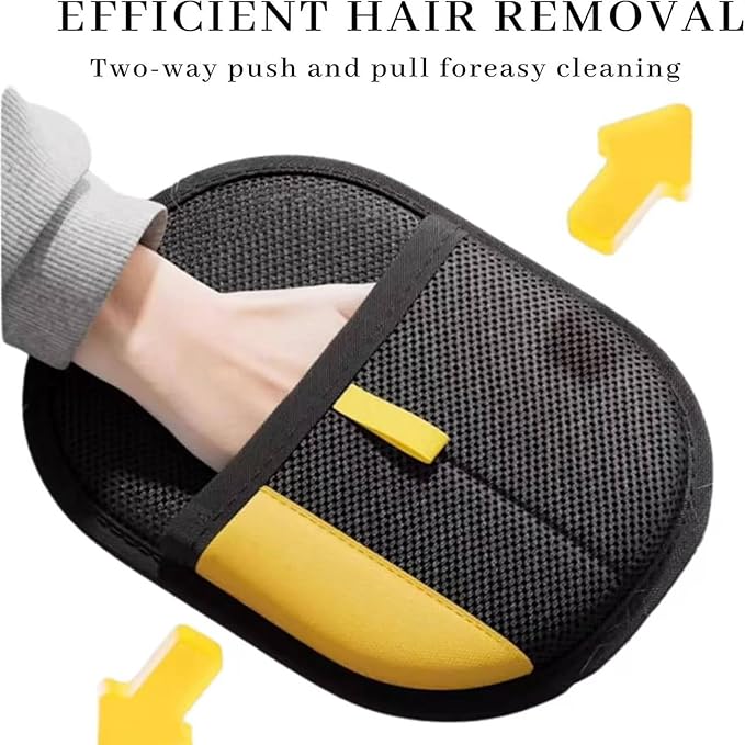 Whisker Gizmo Pet Hair Remover，Reusable Pet Hair Remover Glove，Pet Hair Removal Glove, Ultimate Pet Grooming Glove for Cats & Dogs - Dual-Sided Electrostatic Pet Hair Remover Mittens (3PCS)