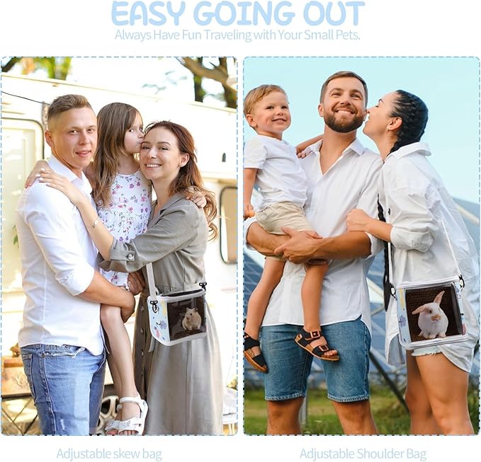 Portable Bird Carry Bag Bird Carriers with Water Feeder and Ventilation Systems Travel Accessories for Small Animals